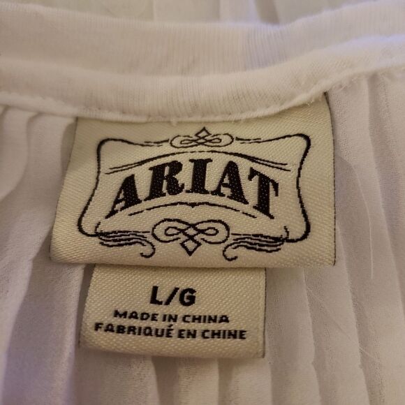 Ariat Burnout Flowy Top Sz L - Picture 5 of 6